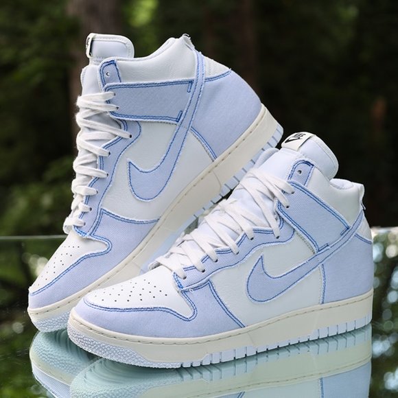 Nike Dunk High 1985 Blue Denim Men’s Size 10.5 - Picture 4 of 15